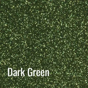 12" Dark Green Siser Glitter Heat Transfer Vinyl (HTV)