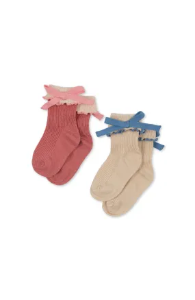 2 Pack Bow Socks - Bow Mix