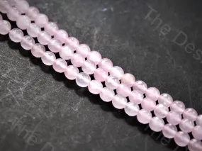 8 mm Baby Pink Rondelle Jade Quartz Semi Precious Stone