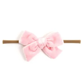 Baby Bow - Pink Velvet