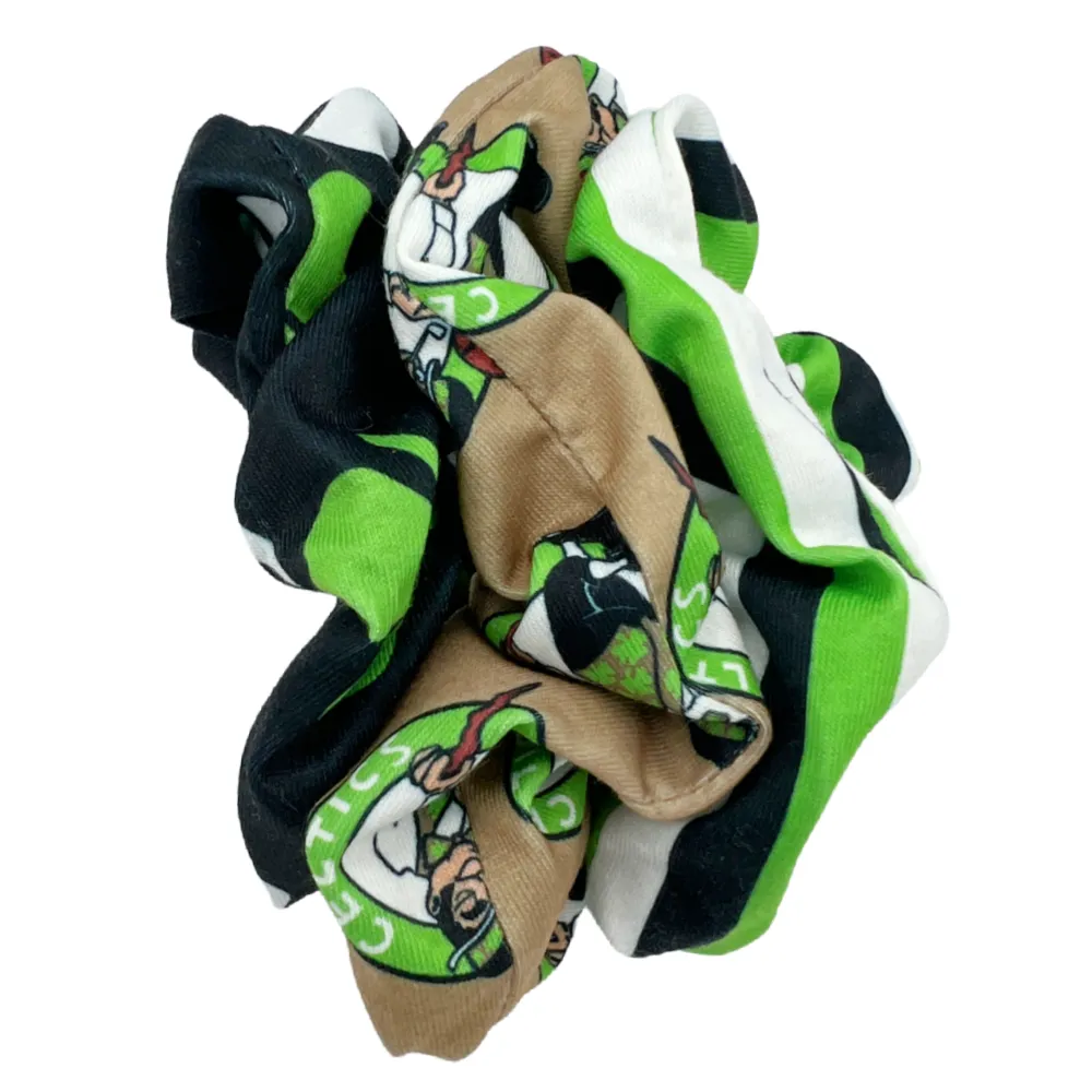 Boston Celtics Zipper Scrunchie Pack of 3