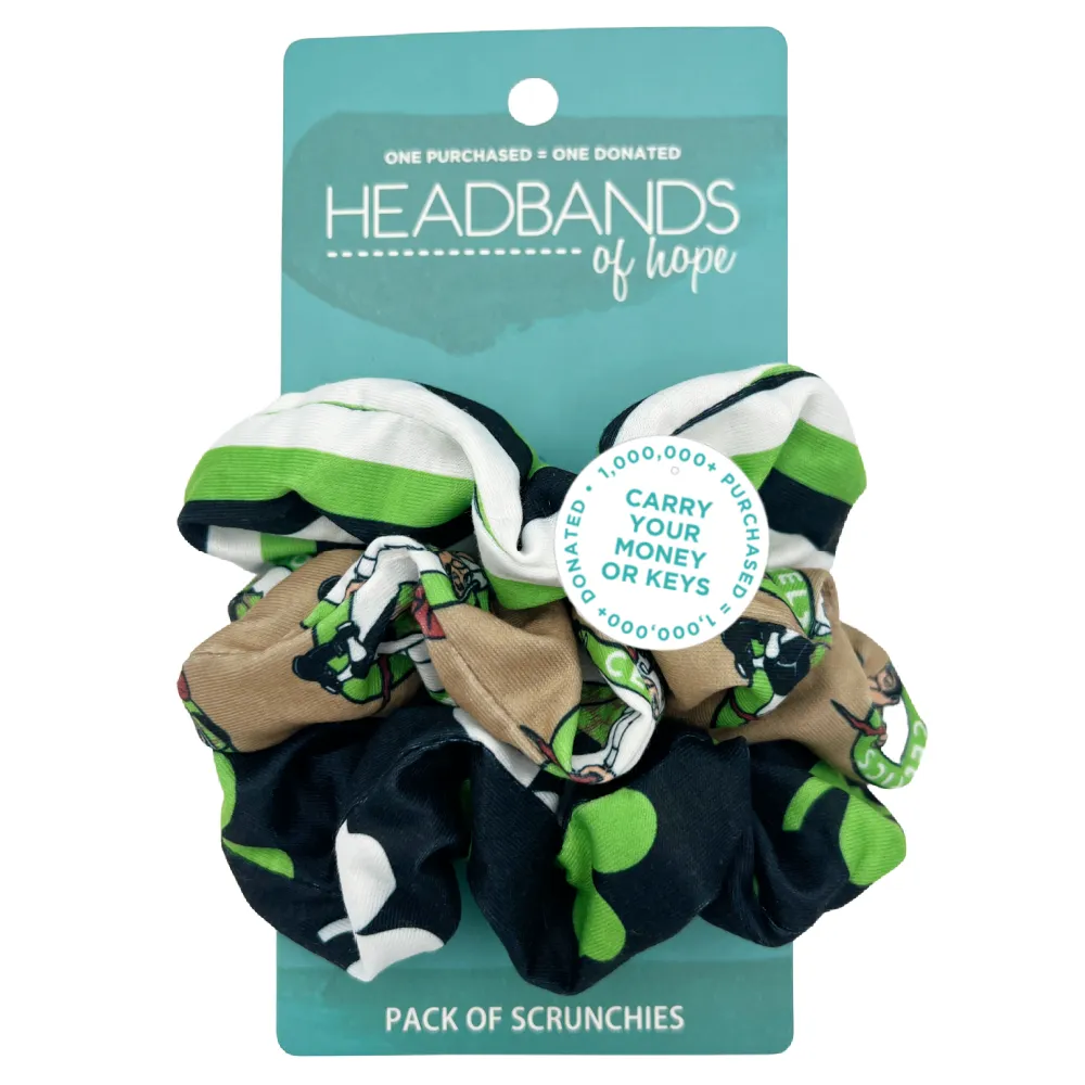 Boston Celtics Zipper Scrunchie Pack of 3