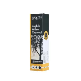 Brustro English Willow Charcoal Assorted (15 Sticks)