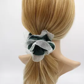 chiffon 2 tone scrunchies