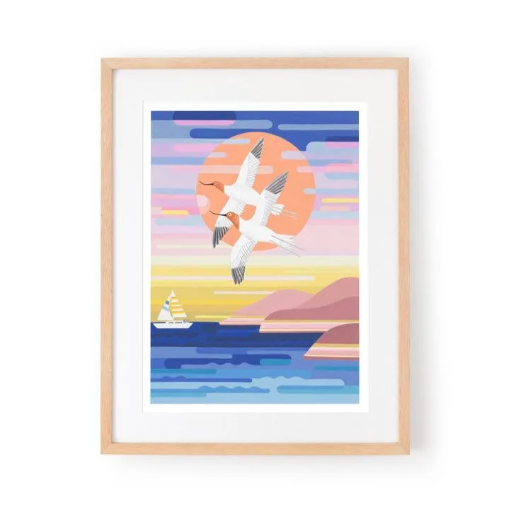 Claire Ishino Print - Into the Sunset