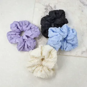 Crumpled Solid Tone Scrunchie