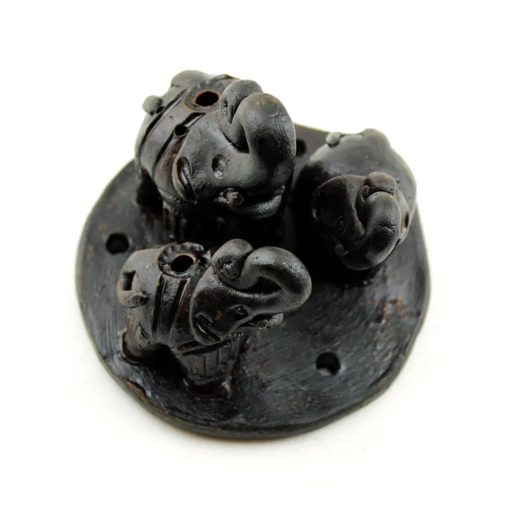Elephant Family Incense Holder