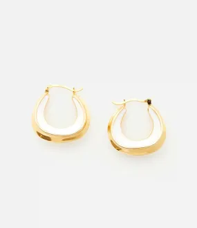 Enamel Sculptural hoops