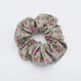 floral cotton scrunchies hair elastic accessory for women