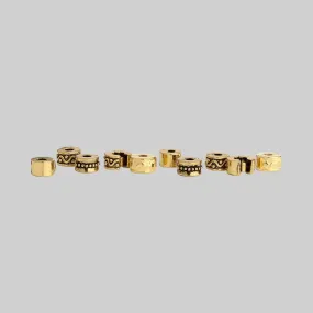 Gold Hair Bead Clickers - Mixed Pack