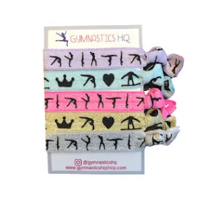 Good Luck Gymnastics Hair Tie Bundle - Great Party Favor