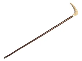 Hazel Stick with Rounded Stag Handle