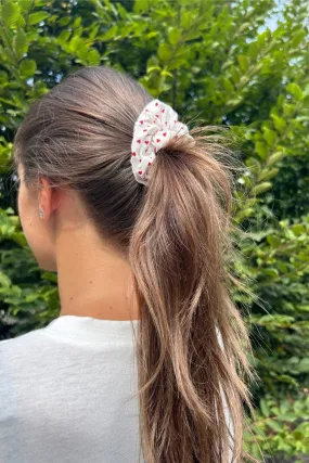 Heart Print Scrunchie