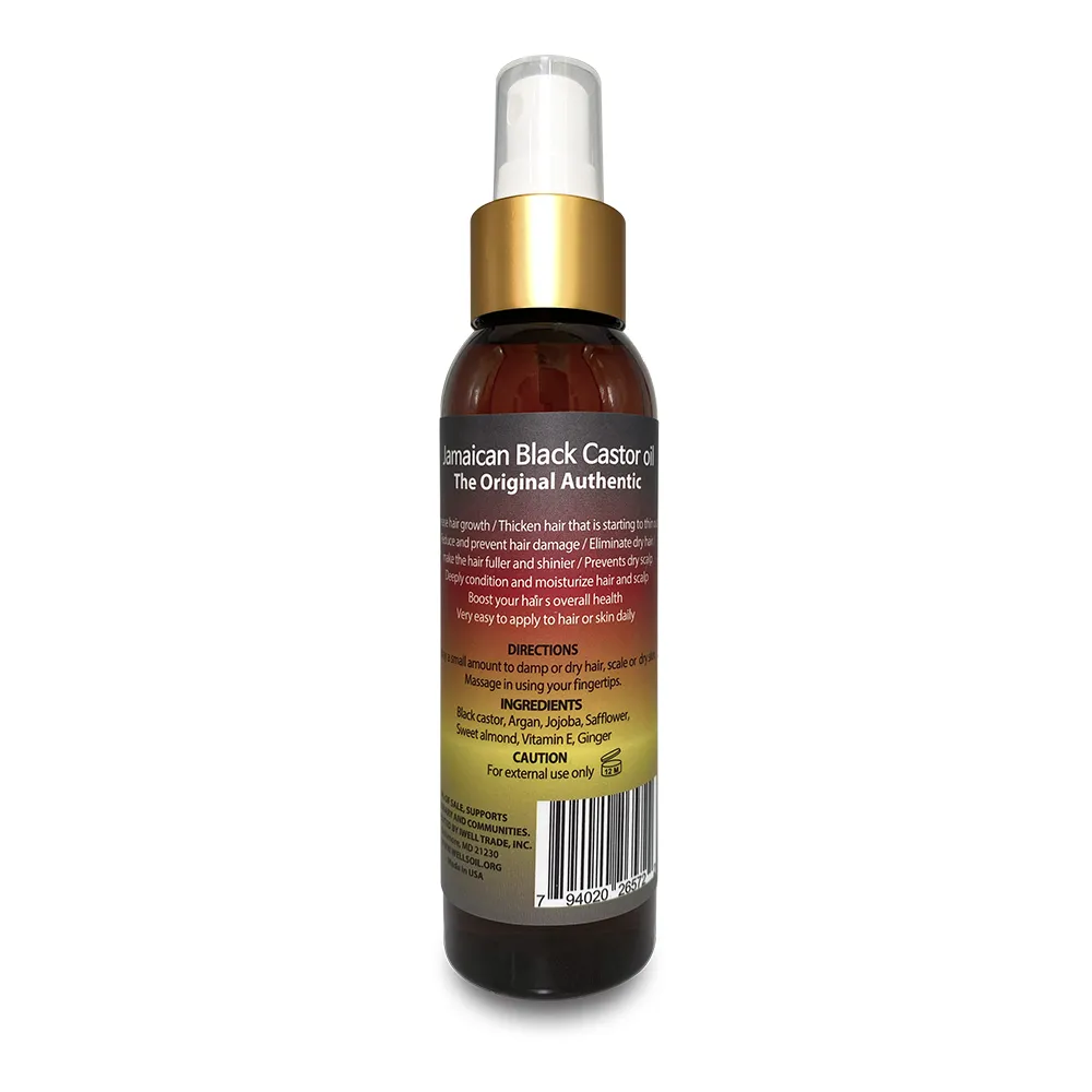 Jamaican Black Castor Oil Ginger Spray 4oz