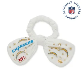 LA CHARGERS LELE SADOUGHI X NFL IVORY BOW SCRUNCHIE