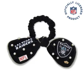 LAS VEGAS RAIDERS LELE SADOUGHI X NFL JET BOW SCRUNCHIE