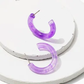 Lilac Island Hoops