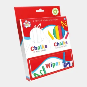 Pack of Chalks with Wiper