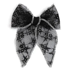 Party Girl Bow - Black Lace