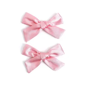 Pigtail Bows - Blossom Satin