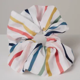 Rainbow Stripes Upcycling Scrunchies