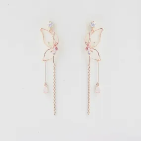 Rose Gold Celosia Earrings