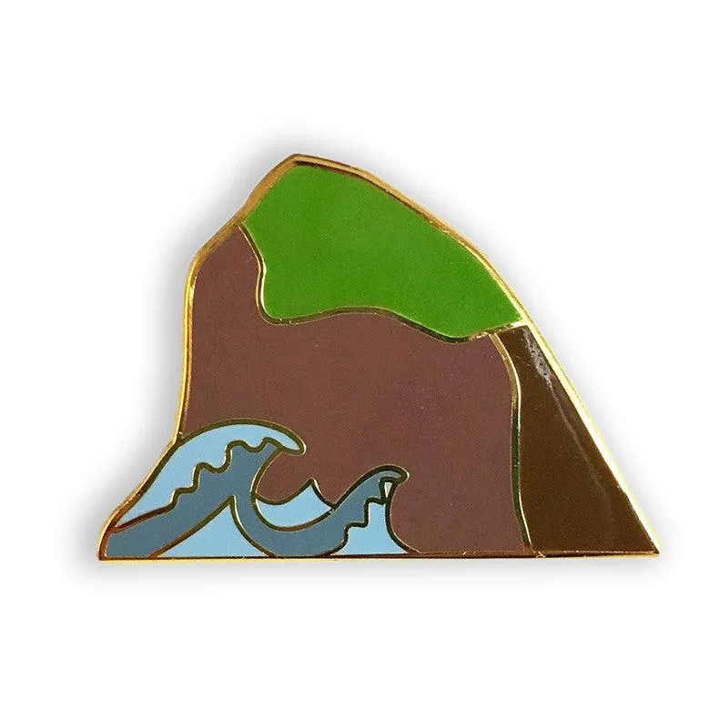 SALE - Sea Rock Enamel Pin