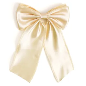 Satin Double Bow - Vanilla