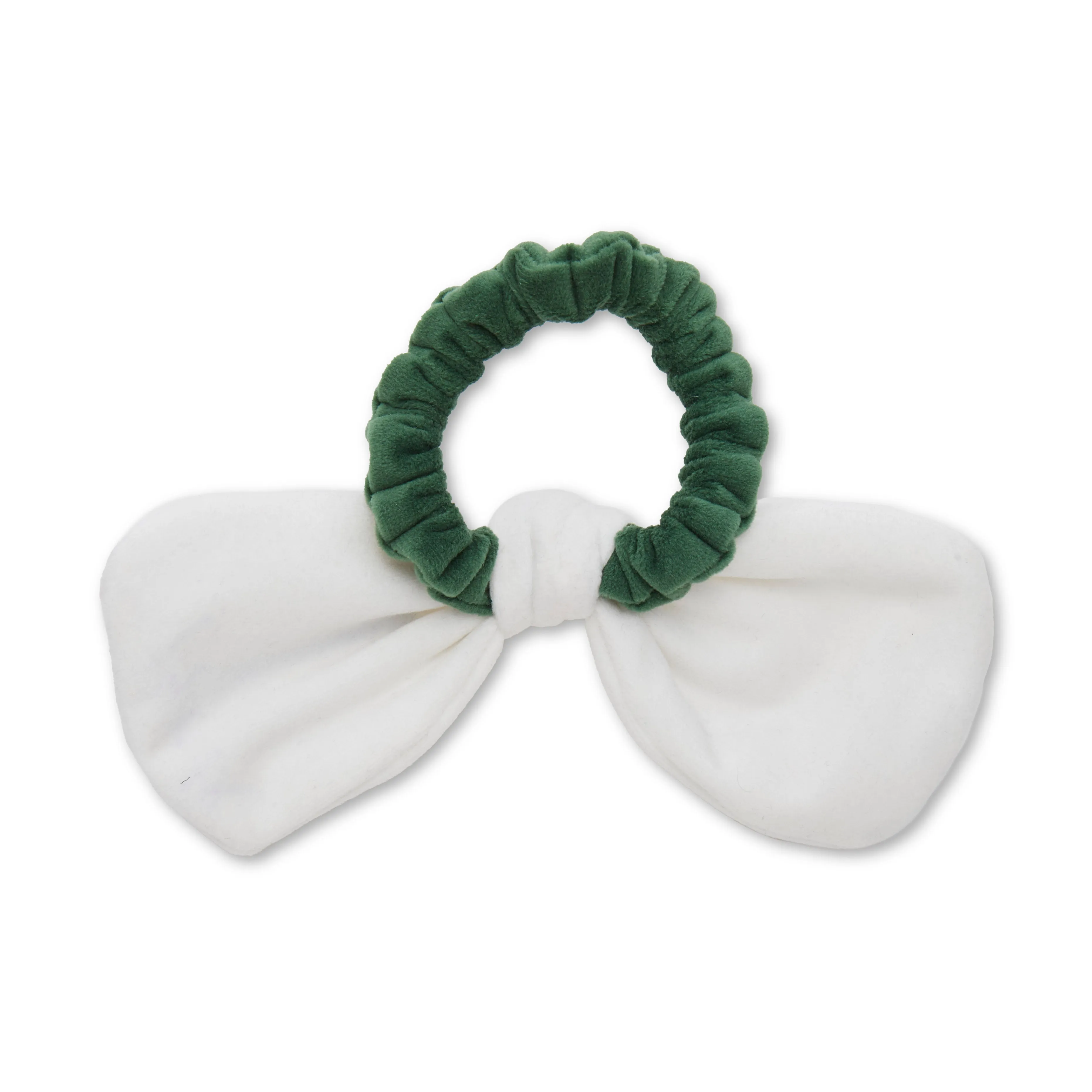 SEATTLE SEAHAWKS LELE SADOUGHI X NFL IVORY GREEN BOW SCRUNCHIE