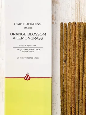 Temple of Incense - Orange Blossom & Lemongrass Incense Sticks