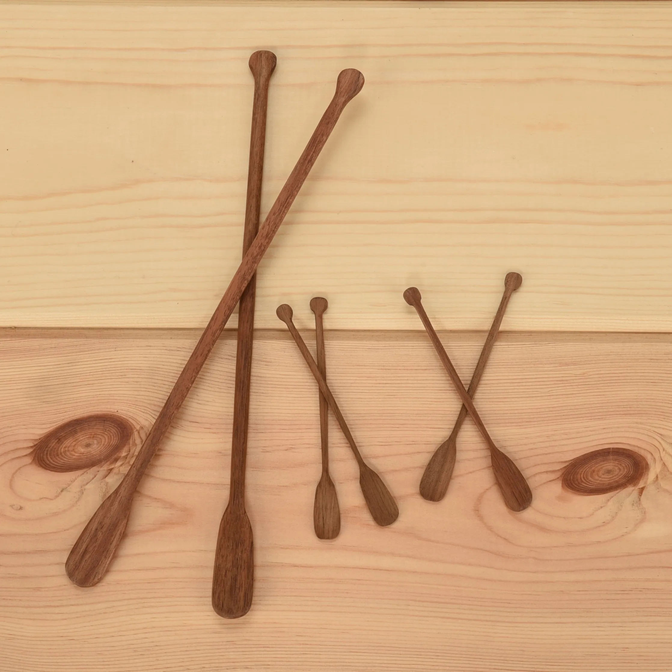 Wooden Paddle Stir Sticks